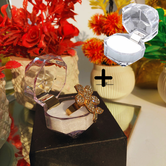 Golden Flower Ring With Adjustable Size | Zeestify Store