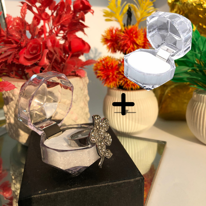 Silver Flower Ring With Adjustable Size | Zeestify Store